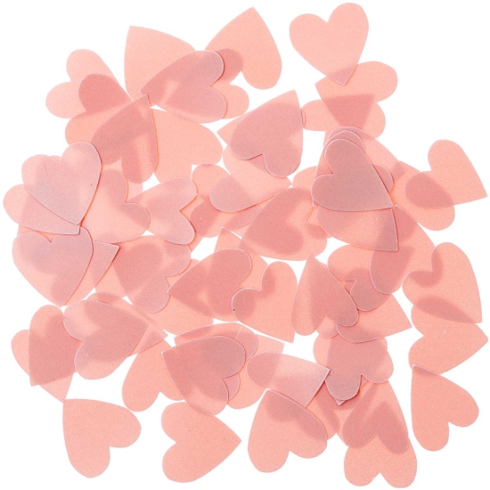 Rico Design - Streudeko - Konfetti - Ohhh! Lovely! Flitter Herz 100 Stück - Puder
