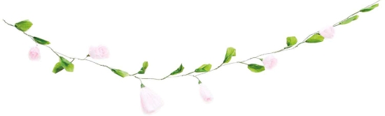 Ohhh! Lovely! - Papierblumen -  Girlande - rosa - 180 cm