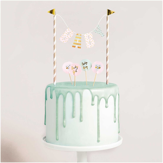 Rico Design Cake Topper - YEY! Let's Party Kuchendekoration Baby
