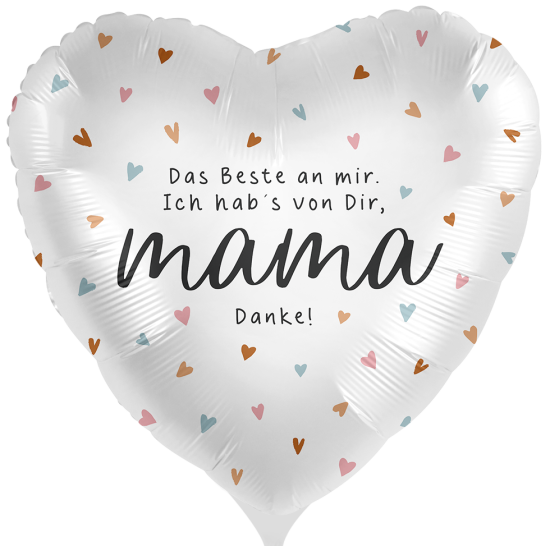 Folienballon - Mama - Das Beste an Mir - Herz - 43 cm