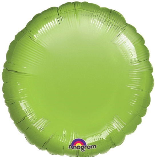 Folienballon - rund - Hellgrün - 43 cm