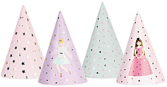 Rico Design - YEY! Let's Party - Partyhüte - Prinzessin - 20cm - 8 Stück