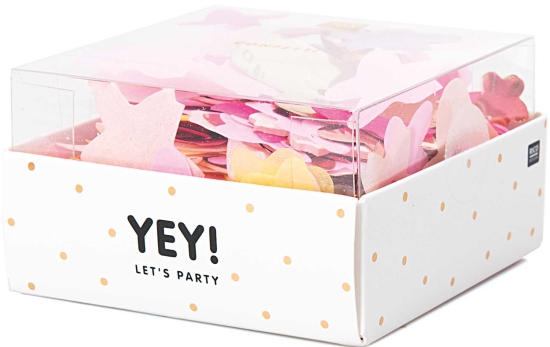 Rico Design Streudeko - YEY! Let's Party Konfetti Blüten rosa Mix 20g