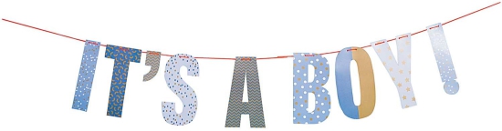 Rico Design - YEY! Let's Party Girlande It's a boy 3m