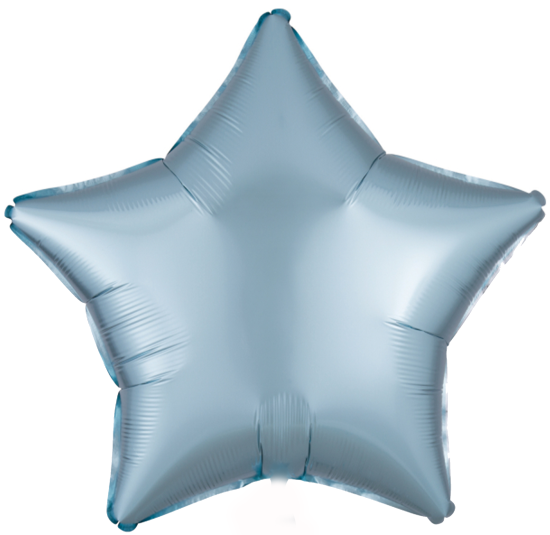 Folienballon - Stern - Pastell Blau - 48 cm