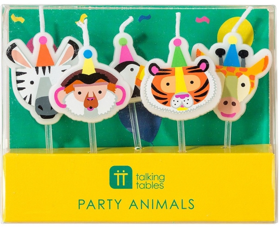 Talking Tables - Tortenkerzen - Party Animals - 5-tlg.