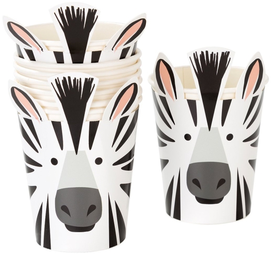 Talking Tables - Party Animals - Zebra - Pappbecher