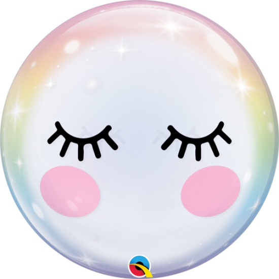 XL Ballon - Bubble - zauberhafte Augenbrauen - 56 cm
