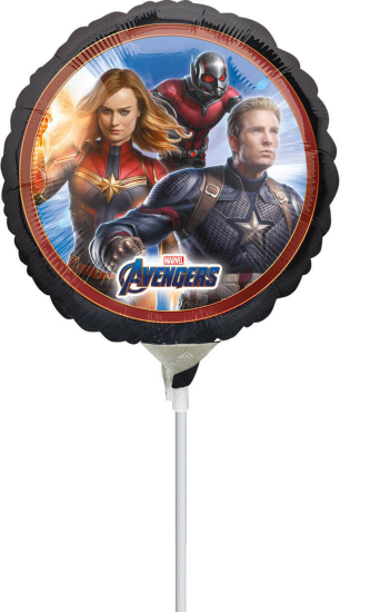 Folienballon am Stab - luftgefüllt - Marvel - Avengers