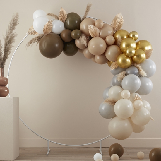 Ginger Ray - DIY Ballongirlanden-Set - Taupe, Braun & Nude - umweltfreundlich