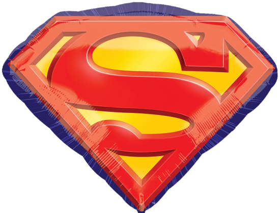 XL Folienballon - Superman Logo - 66 x 50 cm
