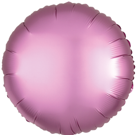 Folienballon - rund - Flamingo - Seide - Silk - 43 cm