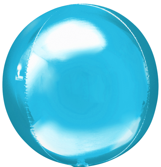 XL Ballon - Orb - Pastell - hellblau - 38 x 40 cm