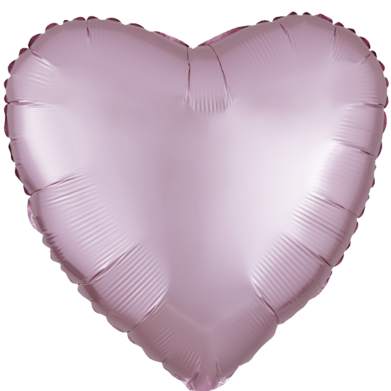 Folienballon - Herz - Rosa Pastell - 43 cm