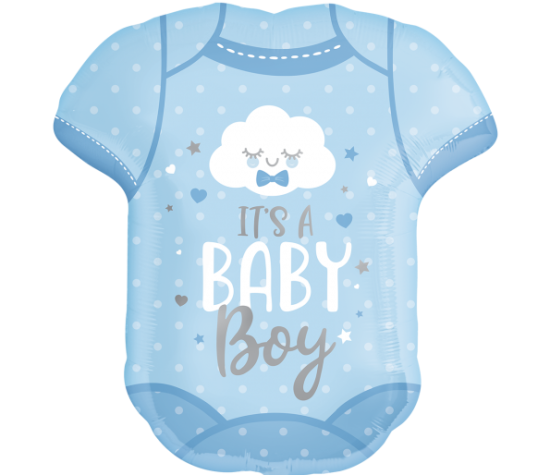 XL Folienballon - "It´s a boy" - Babybody - 60 cm