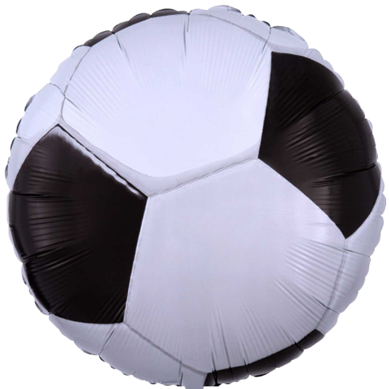 Folienballon - Happy Birthday - Fußball - Rund - 43 cm