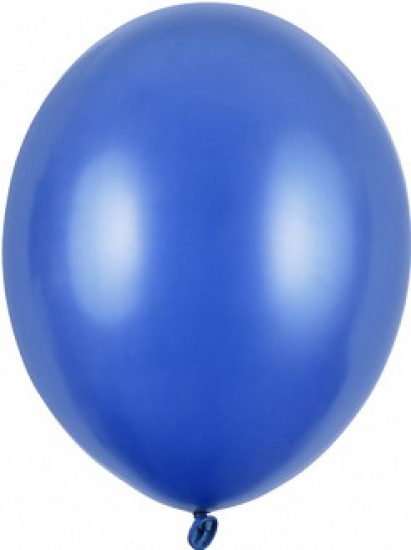 Latexballon - blau - metallic - 30 cm
