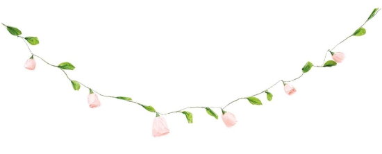 Ohhh! Lovely! - Papierblumen -  Girlande - pink - 180 cm