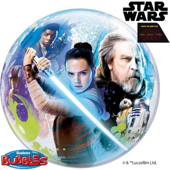 XL Ballon Bubble - "Star Wars" - transparent - 56 cm