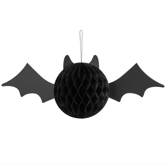 Wabenball - schwarze Fledermaus - 45 x 17 cm