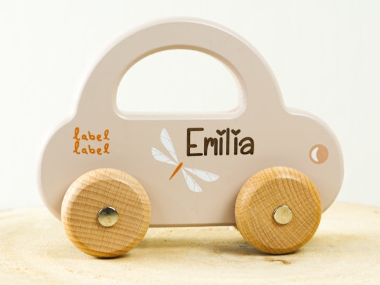 Label Label Little Car - Kleinwagen - Nougat- personalisierbar