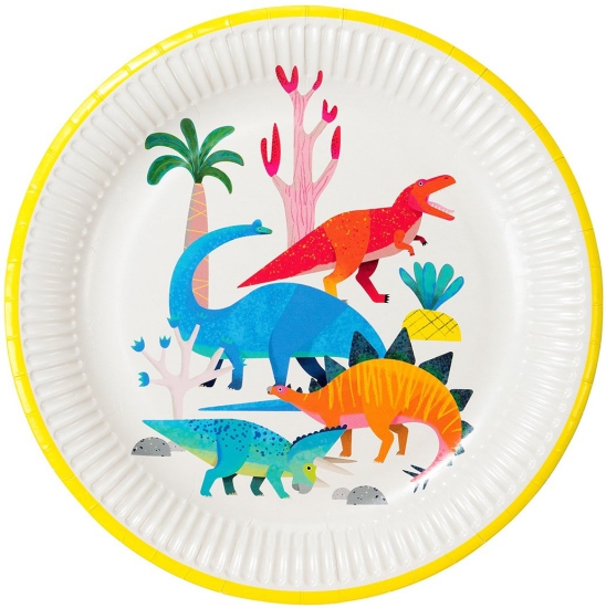 Talking Tables - Dinosaurier Teller - 23 cm - 8-teilig
