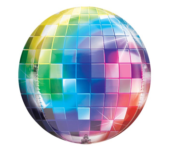 XL Kugelballon - Orb - Discokugel - 38 x 40 cm
