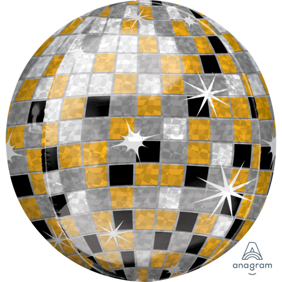 XL Kugelballon - Orb - Funky - Discokugel - 38 x 40 cm