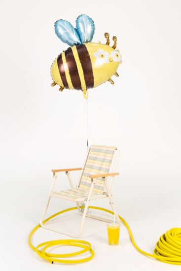 Folienballon - süße Biene - 55 x 56 cm