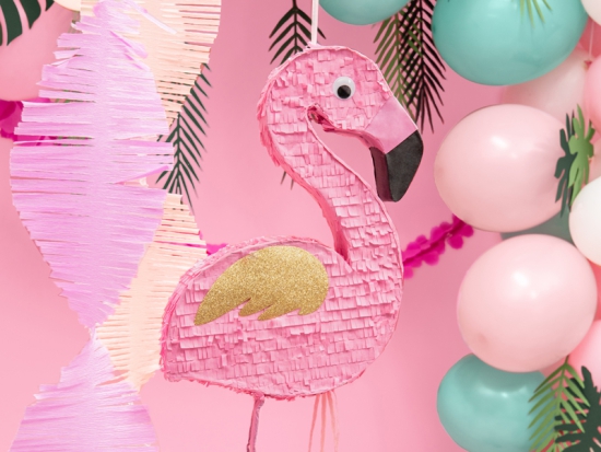 Pinata - glamouröser Flamingo - 25 x 55 x 8 cm