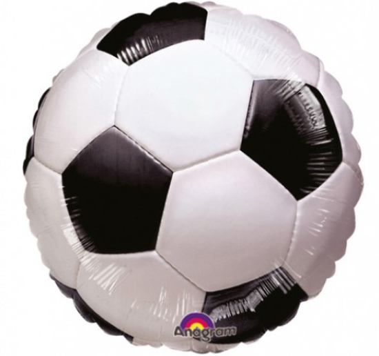 Folienballon - Soccer - Fußball - 43 cm