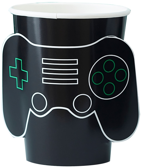 Ginger Ray - 8 Gaming Pop Out Controller Pappbecher - 266 ml