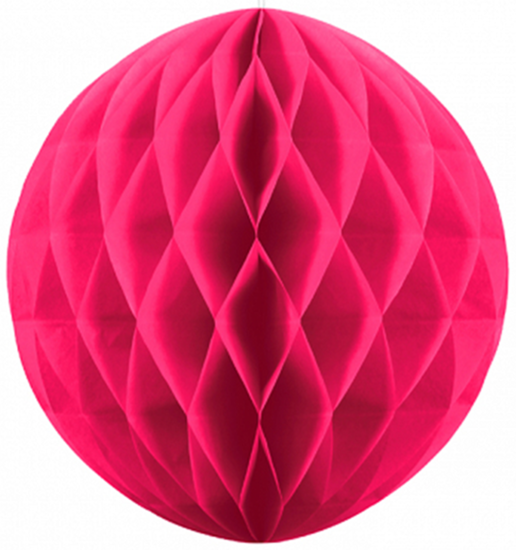 1 Deko - Wabenball - pink - 30 cm