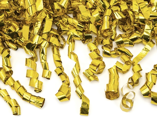Konfetti Kanone - gold - Luftschlangen - 40 cm