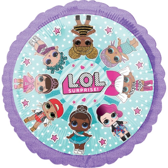 Folienballon - "L.O.L. Surprise - Lol Suprise - rund - 43 cm