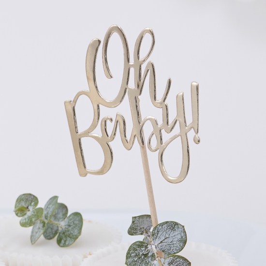 Ginger Ray - 12 Oh Baby! Baby Party Cupcake Topper Tortenstecker