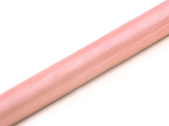 Organza - Tischläufer - rosa-  36 cm - 9m Rolle