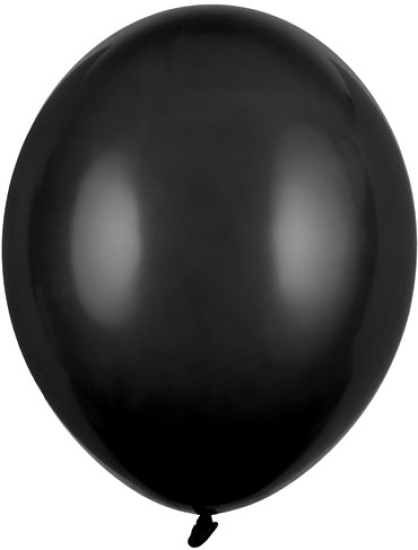 Latexballon - Black - schwarz - pastell - 30 cm