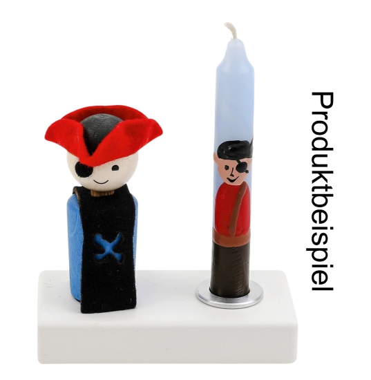 Ahrens - Handbemalte Kerze - kleiner Pirat
