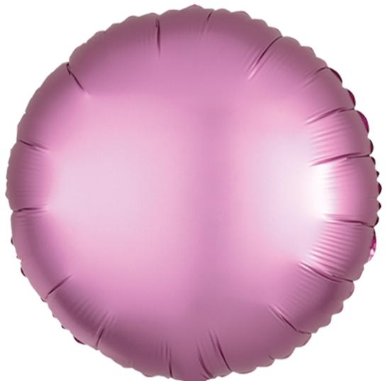 Folienballon - rund - Flamingo - satin - 43 cm