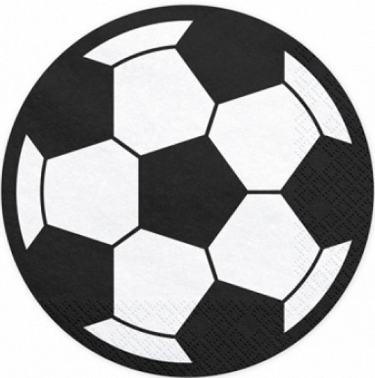 20 Servietten - Fußball - Soccer - Party - 27 x 27 cm