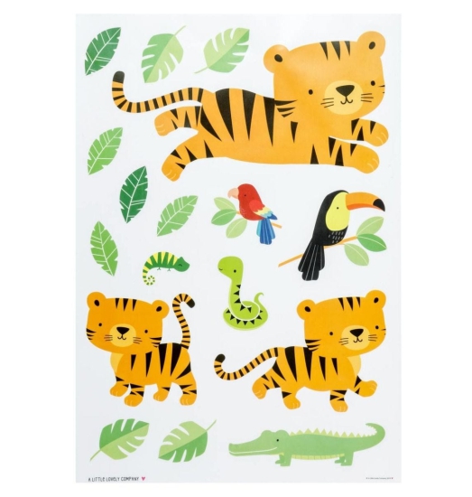 A Little Lovely Company - Wandsticker: Dschungel Tiger