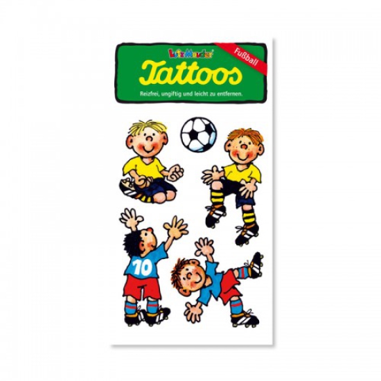 Lutz Mauder - temporäre Tattoos - Fußball - Fritz Flanke und Freunde