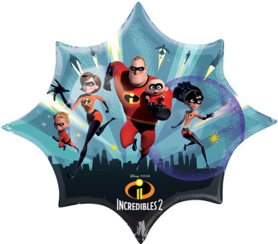 XXL Folienballon - "Die Unglaublichen - Incredibles 2" - 88 x 73 cm