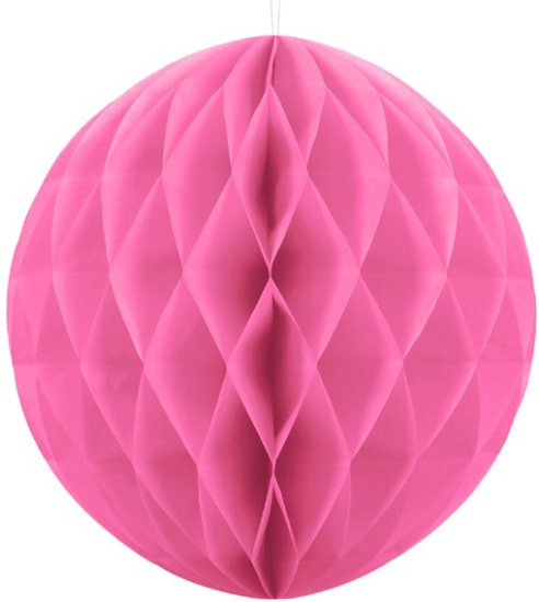 1 Deko - Wabenball - Pink - 20 cm