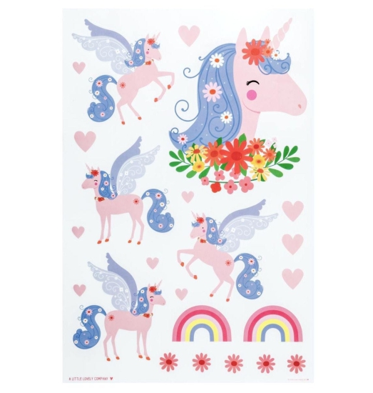 A Little Lovely Company - Wandsticker: Einhorn