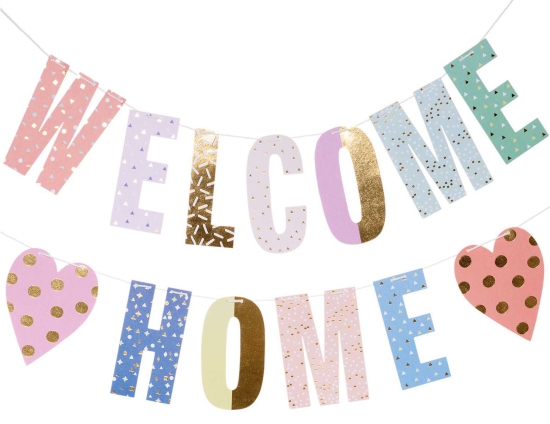 Paper Poetry Girlande - "Welcome Home" -  3m