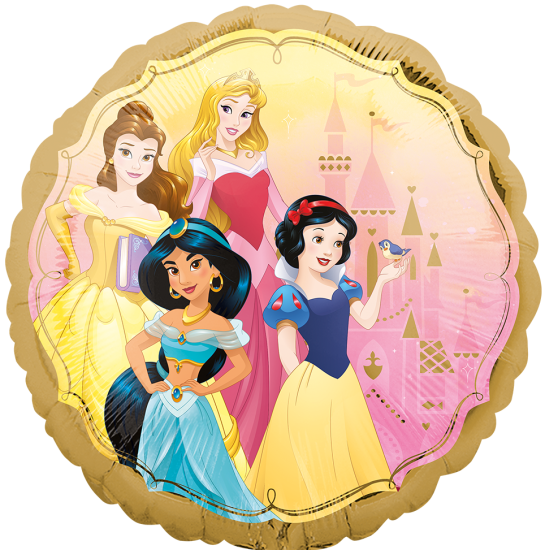 Folienballon - Disney - Prinzessinen - Princess - rund - 43 cm