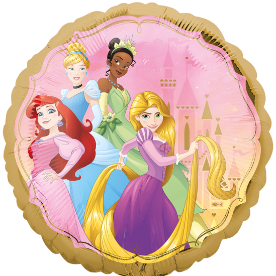 Folienballon - Disney - Prinzessinen - Princess - rund - 43 cm