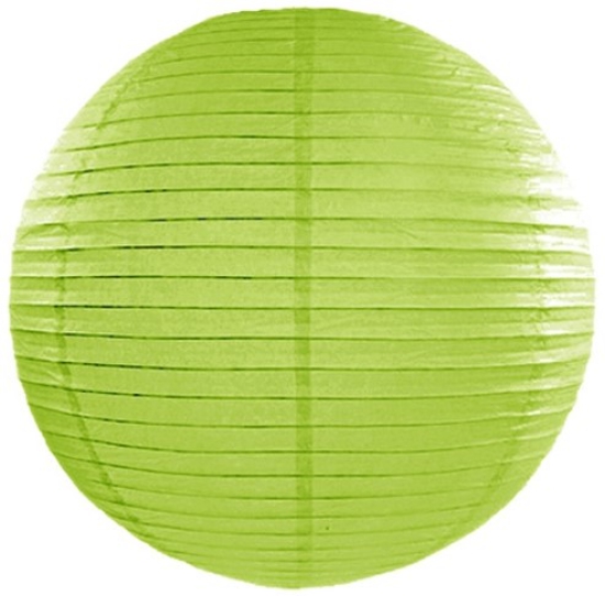 1 Lampion - Laterne - apfelgrün - 25 cm